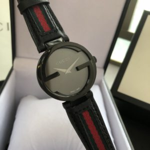 [GUCCI] 구찌 Interlocking G Leather Strap Unisex Watch