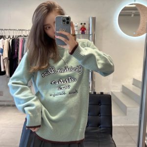 [Dior] 디올 캐시미어 크로셰 니트 풀오버 스웨터