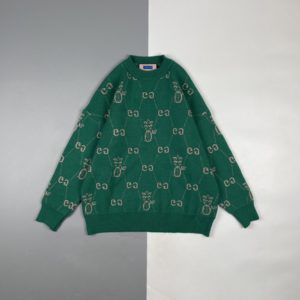 Gucci 22Fw 그린 파인애플 크루넥 스웨터