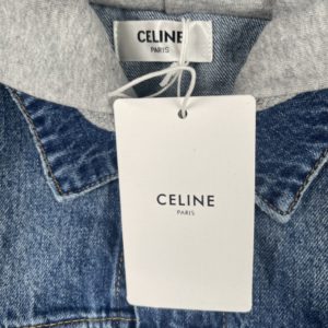 [Cèline] 셀린느 22SS 스플라이스 스웨터 페이크 투 데님 재킷