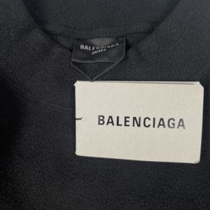 Balenciaga 22Fw 3B 자수 폴라 플리스 라운드넥 스웨트셔츠