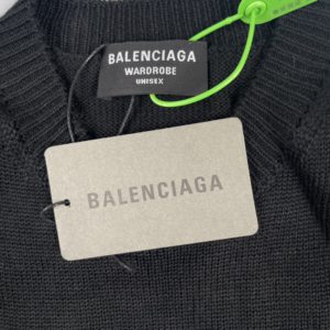 Balenciaga 22Fw 파리 한정 슬로건 레터 라운드넥 스웨터