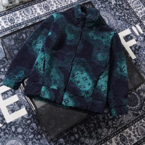 𝐋𝐨𝐮𝐢𝐬 𝐕𝐮𝐢𝐭𝐭𝐨𝐧 Monogram Camouflage Fleece Zip-Up Jacket