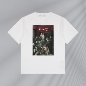 OFF WHITE CO VIRGIL 21SS Color Religious Printing Short Sleeves