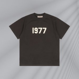 Fear Of God-Essentials 22ss 1977 Flocking Printed Short Sleeves 230G