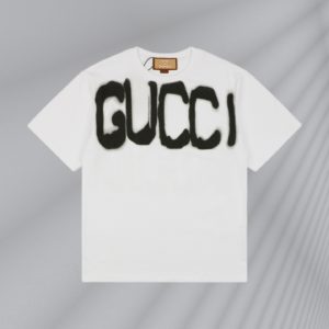 Gucci x Balenciaga 22ss 그래피티 레터 프린트 반팔