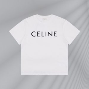 Cèline 23ss 엠보싱 반팔 티셔츠