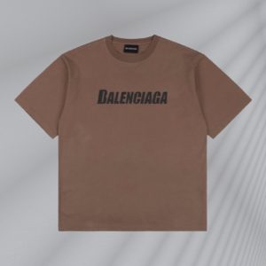 Balenciaga 23ss 크랙 파리 레터 프린트 반팔 티셔츠 230g