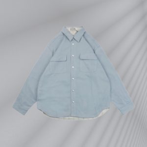 Dior 23Fw 블루 코튼 체크 리버시블 셔츠 재킷