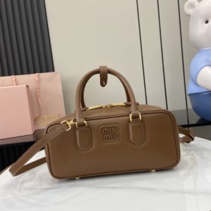 Miu Miu Arcadie Bag 미우 미우 아르카디 소가죽 탑핸들백 27cm