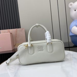 Miu Miu Arcadie Bag 미우 미우 아르카디 소가죽 탑핸들백 27cm